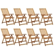 vidaXL 9 Piece Patio Dining Set Solid Wood Acacia