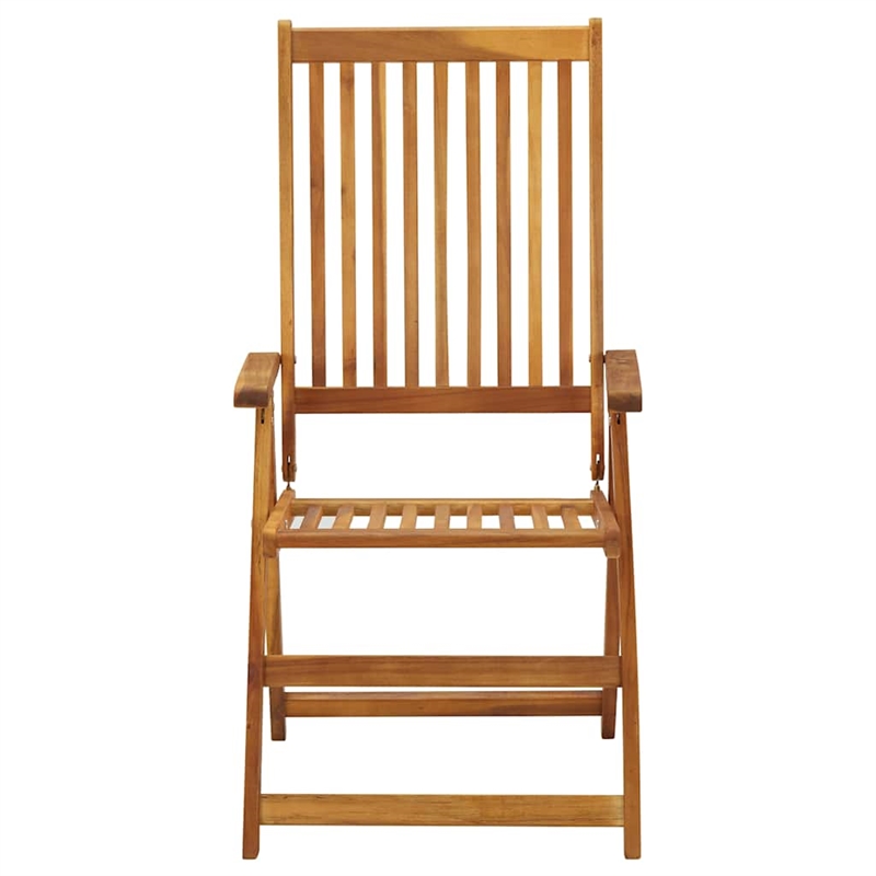 vidaXL 9 Piece Patio Dining Set Solid Wood Acacia