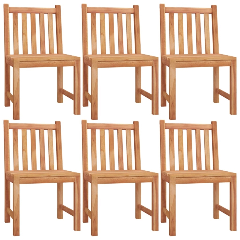 vidaXL 7 Piece Patio Dining Set Solid Wood Teak