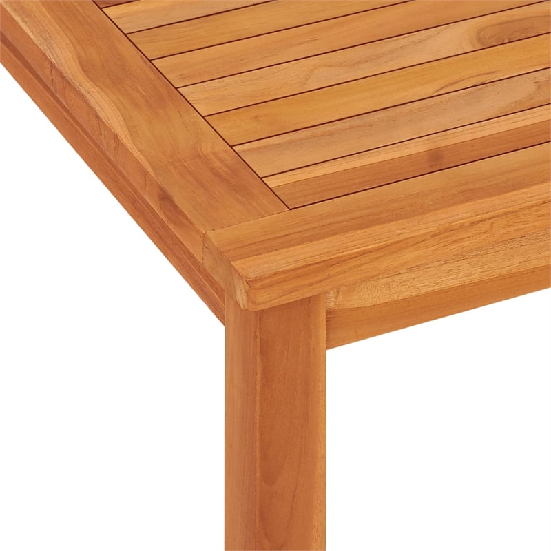 vidaXL 7 Piece Patio Dining Set Solid Wood Teak