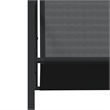 vidaXL 9 Piece Patio Dining Set Black Textilene