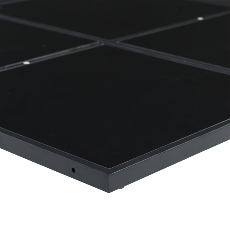 vidaXL 9 Piece Patio Dining Set Black Textilene