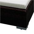 vidaXL 12 Piece Patio Lounge Set with Cushions Poly Rattan Brown