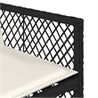 vidaXL Garden Dining Set Black PE rattan Large Foldable