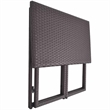 vidaXL 5 Piece Patio Dining Set Steel Poly Rattan Brown