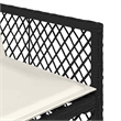 vidaXL Garden Dining Set Black PE Rattan Large Foldable