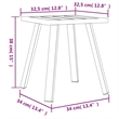 vidaXL Patio Table Anthracite 13.4