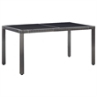 vidaXL 7 Piece Patio Dining Set Poly Rattan Gray