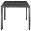 vidaXL 7 Piece Patio Dining Set Poly Rattan Gray