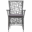 vidaXL 7 Piece Patio Dining Set Poly Rattan Gray