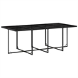 vidaXL Garden Dining Set Black PE Rattan Large Foldable
