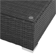 vidaXL 6 Piece Patio Lounge Set with Cushions Poly Rattan Black