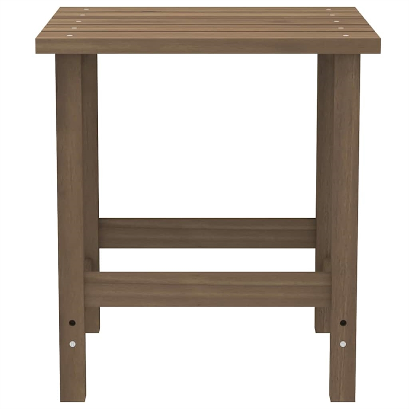 vidaXL Patio Adirondack Chair with Table Solid Fir Wood Brown