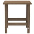 vidaXL Patio Adirondack Chair with Table Solid Fir Wood Brown