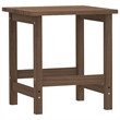 vidaXL Patio Adirondack Chair with Table Solid Fir Wood Brown
