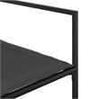 vidaXL 9 Piece Patio Dining Set with Cushions Black Textilene