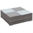 vidaXL 12 Piece Patio Lounge Set with Cushions Poly Rattan Gray