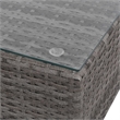 vidaXL 12 Piece Patio Lounge Set with Cushions Poly Rattan Gray