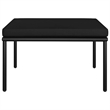 vidaXL 3 Piece Patio Lounge Set with Cushions Black PVC
