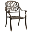 vidaXL 3 Piece Bistro Set Cast Aluminum Bronze