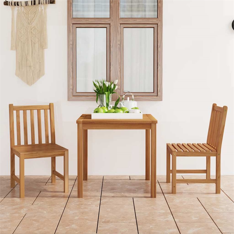 vidaXL 3 Piece Garden Dining Set 31.5
