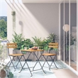 vidaXL 3 Piece Folding Bistro Set Solid Acacia Wood