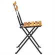vidaXL 3 Piece Folding Bistro Set Solid Acacia Wood