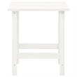 vidaXL Patio Adirondack Chair with Table Solid Fir Wood White