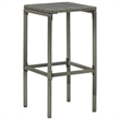 vidaXL 9 Piece Patio Bar Set with Cushions Gray