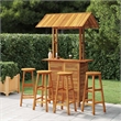 vidaXL 5 Piece Patio Bar Set Solid Wood Acacia