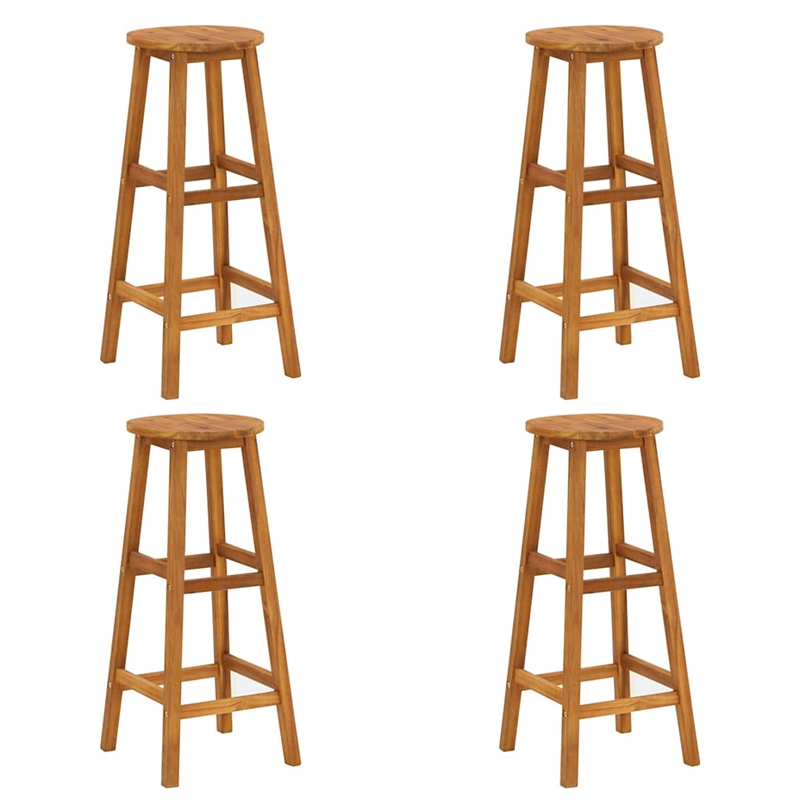 vidaXL 5 Piece Patio Bar Set Solid Wood Acacia