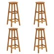 vidaXL 5 Piece Patio Bar Set Solid Wood Acacia