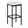 vidaXL 5 Piece Patio Bar Set with Cushions Poly Rattan Black