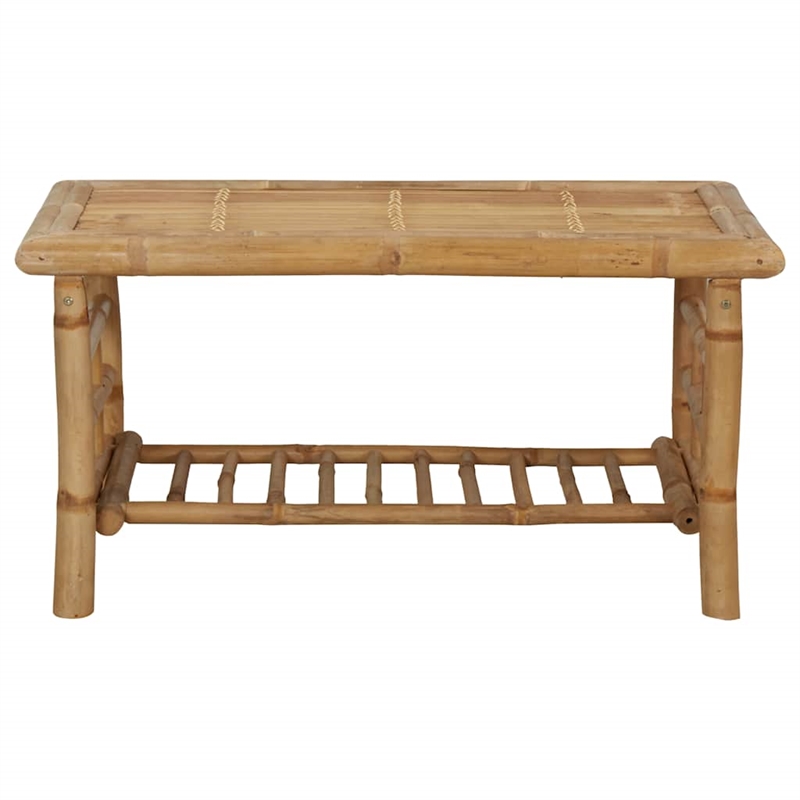 vidaXL 4 Piece Patio Lounge Set with Cushions Bamboo