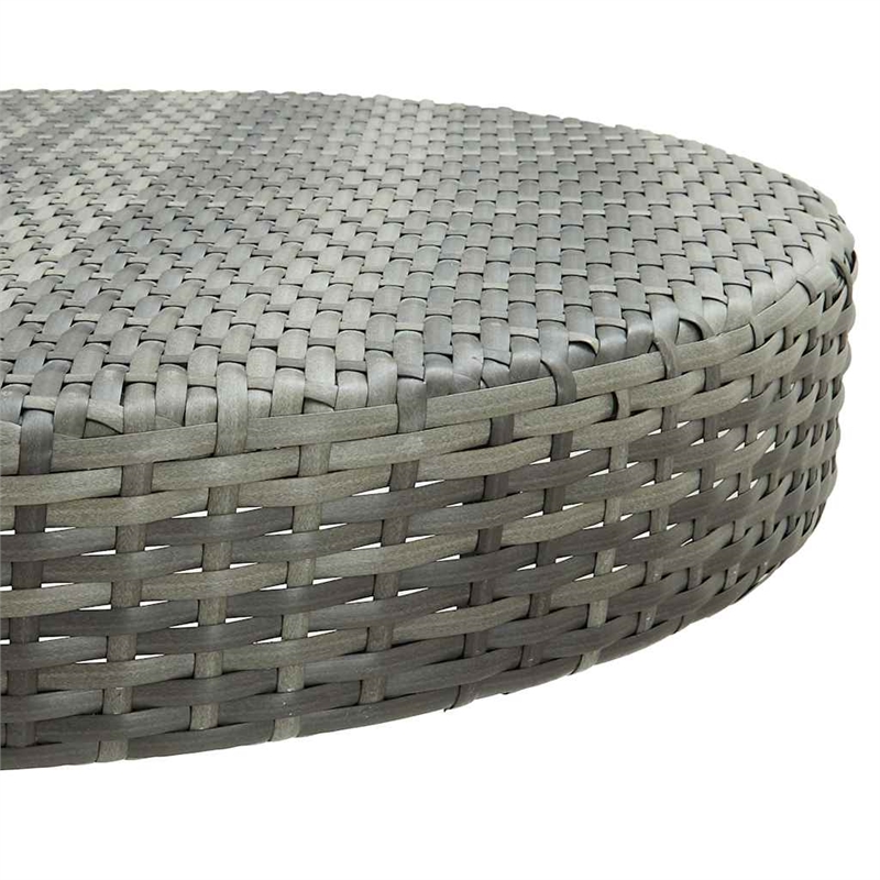 vidaXL 5 Piece Patio Bar Set with Cushions Poly Rattan Gray
