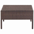 vidaXL 5 Piece Patio Sofa Set with Cushions Poly Rattan Brown