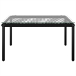 vidaXL 6 Piece Patio Lounge Set with Cushions Black PVC