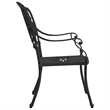 vidaXL 3 Piece Bistro Set Cast Aluminum Black
