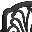 vidaXL 3 Piece Bistro Set Cast Aluminum Black