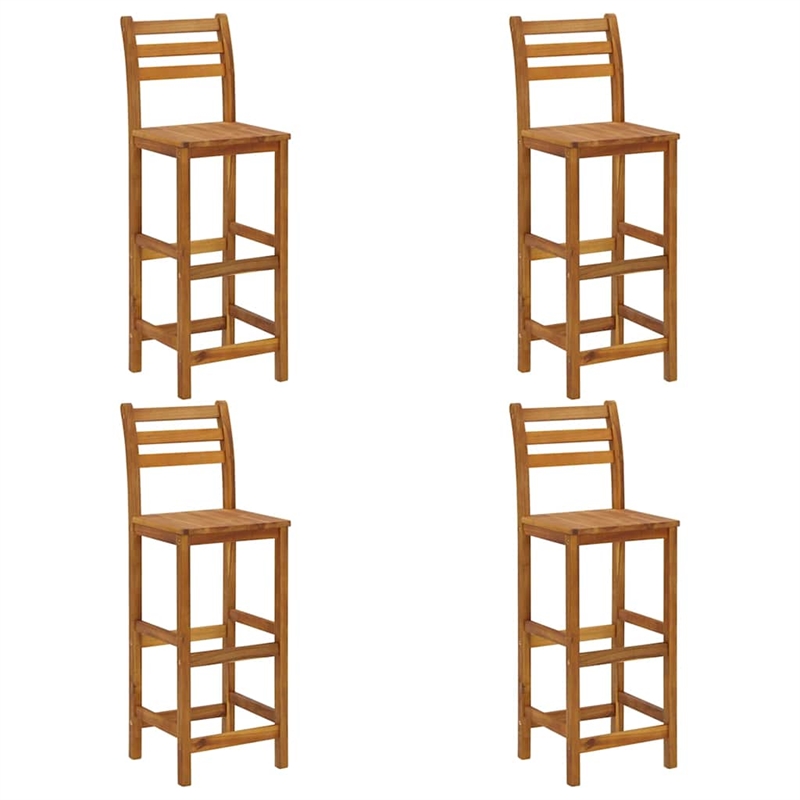 vidaXL 5 Piece Patio Bar Set Solid Wood Acacia