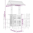 vidaXL 5 Piece Patio Bar Set Solid Wood Acacia