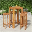 vidaXL 5 Piece Patio Bar Set Solid Wood Acacia