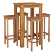 vidaXL 5 Piece Patio Bar Set Solid Wood Acacia
