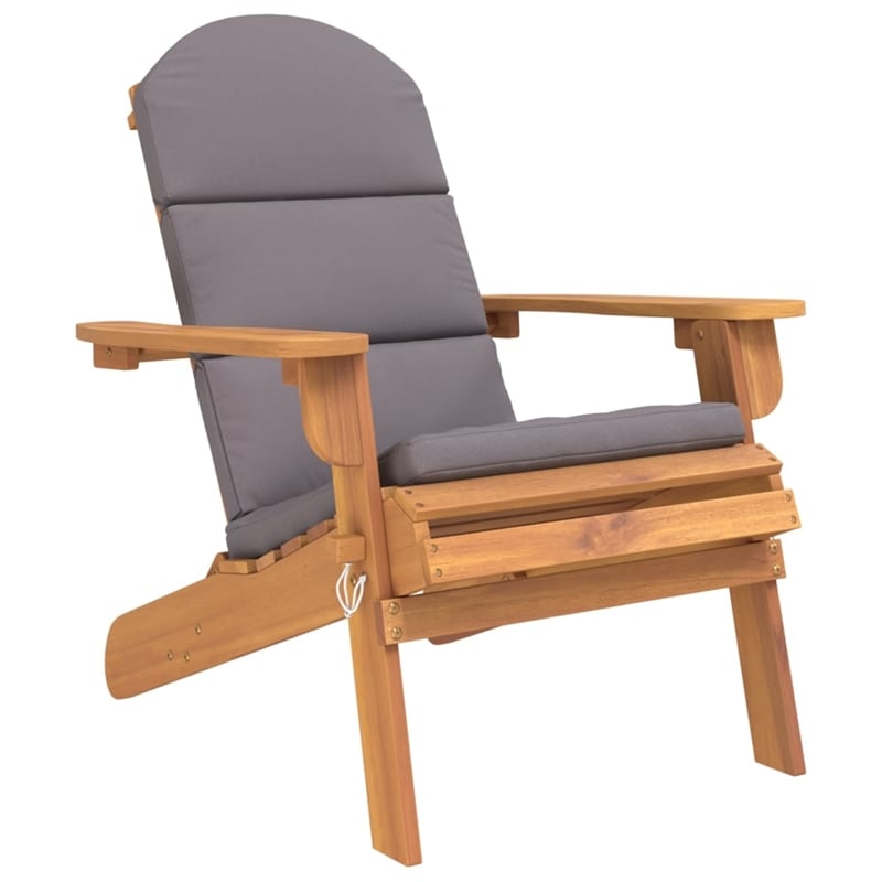vidaXL 3 Piece Adirondack Patio Lounge Set Solid Wood Acacia