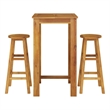 vidaXL 3 Piece Patio Bar Set Solid Wood Acacia