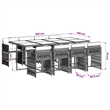 vidaXL Garden Dining Set Black Poly Rattan 9 Piece