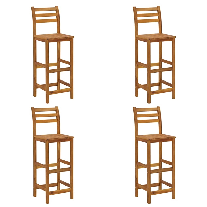 vidaXL 5 Piece Patio Bar Set Solid Wood Acacia