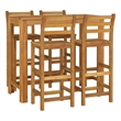 vidaXL 5 Piece Patio Bar Set Solid Wood Acacia