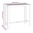 vidaXL 7 Piece Patio Bar Set Solid Wood Acacia
