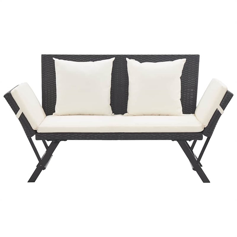 vidaXL Patio Bench with Cushions 69.3